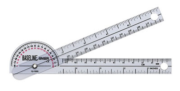 Baseline Plastic Goniometer - Pocket Style - 180 Degree Head